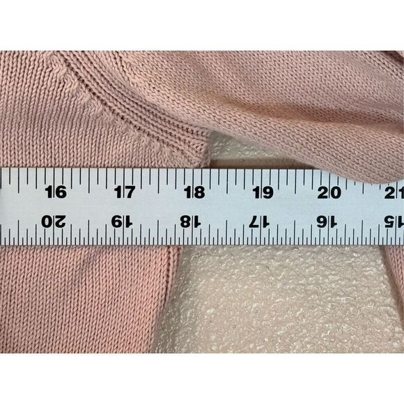 Everlane Soft Cotton Crew Knit Lightweight Blush Pink Crewneck Sweater Small - Picture 11 of 11